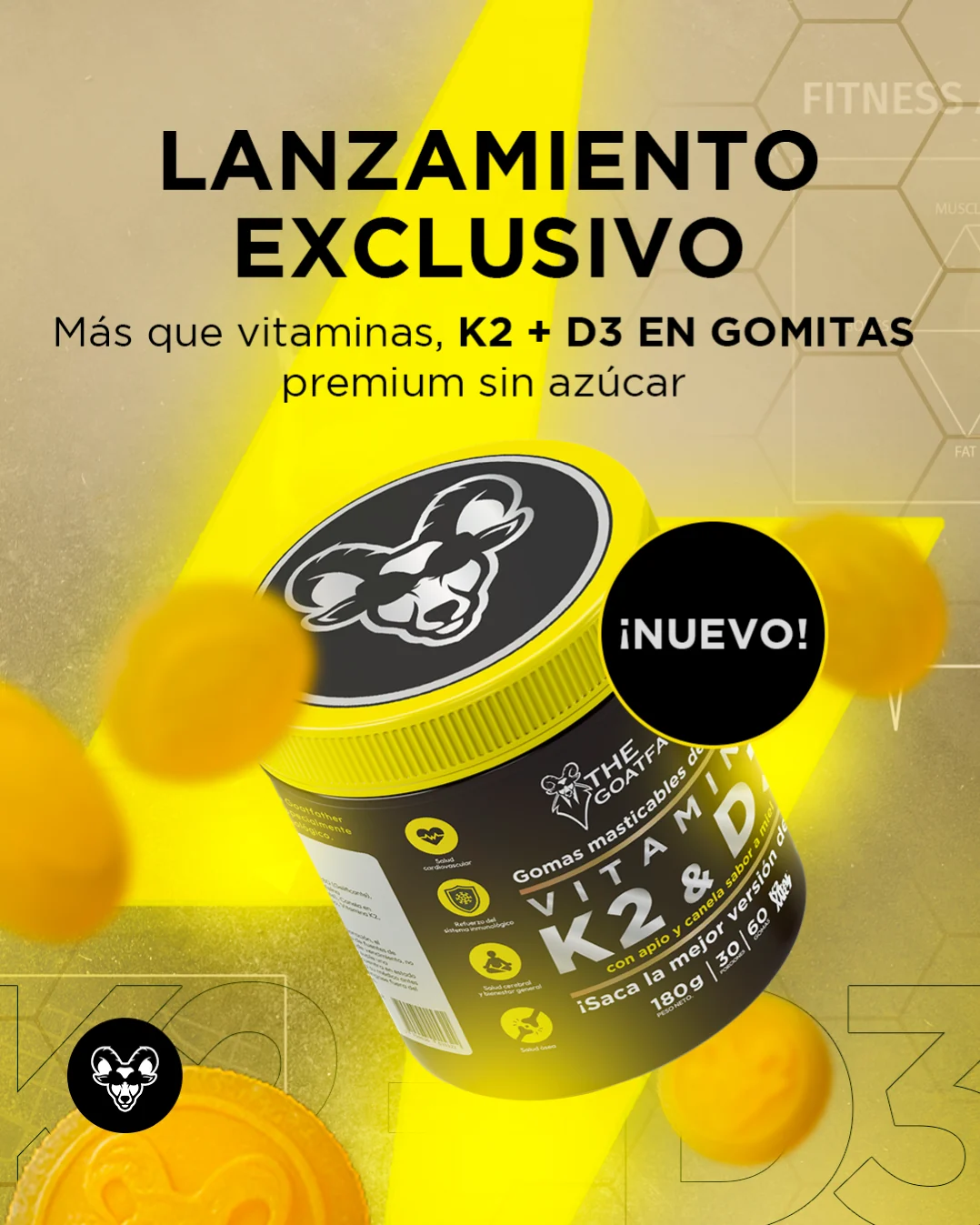 Lanzamiento exclusivo K2 + D3 en gomitas