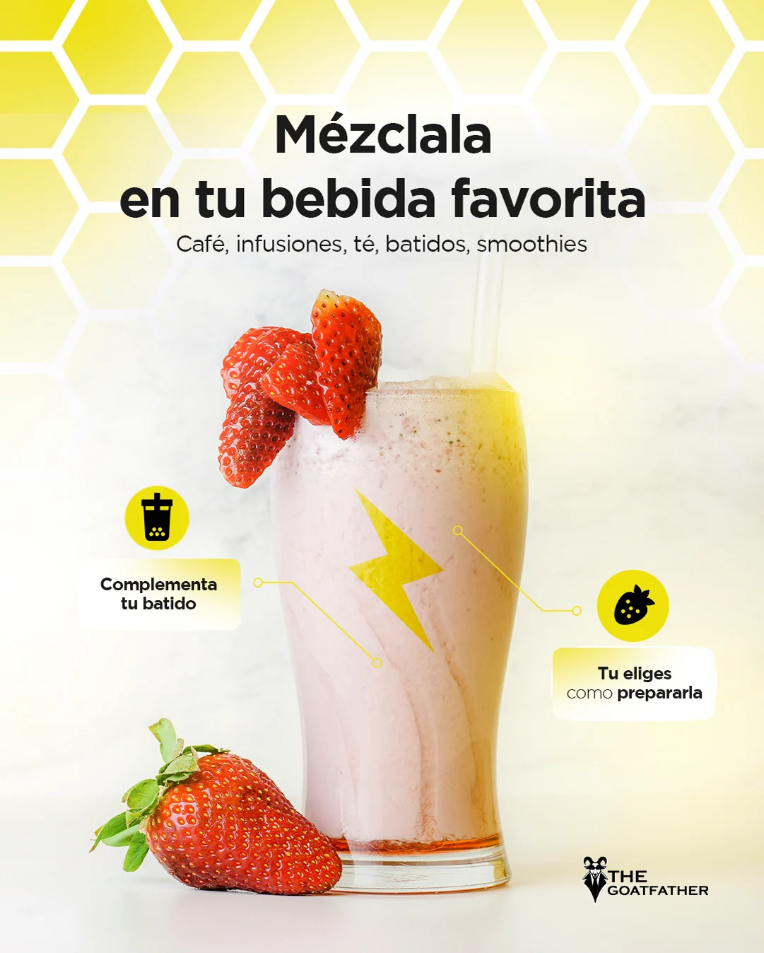 Mézclala en tu bebida favorita