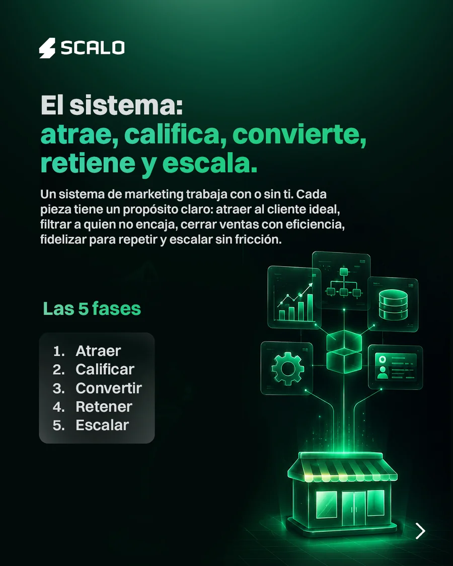El sistema: atrae, califica, convierte