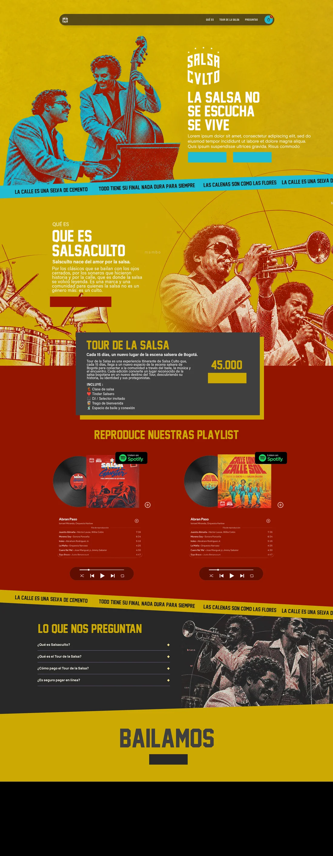 Sitio web de Salsa Culto